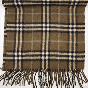 Burberry Olive plaid scarf